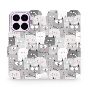 Flip pouzdro na mobil Xiaomi 17T Pro - Mobiwear M099P, kočičky