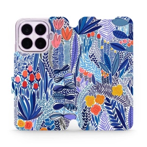 Flip pouzdro na mobil Xiaomi 17T Pro - Mobiwear MP03P, modrá květena