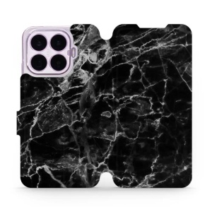 Flip pouzdro na mobil Xiaomi 17T Pro - Mobiwear V056P, černý mramor