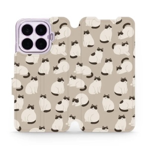 Flip pouzdro na mobil Xiaomi 17T Pro - Mobiwear V160S, kočičáci