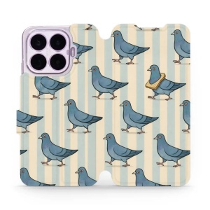 Flip pouzdro na mobil Xiaomi 17T Pro - Mobiwear VP91S, holubi