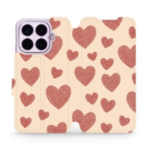 Flip pouzdro na mobil Xiaomi 17T Pro - Mobiwear VP93S, otisk srdce