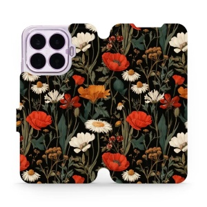 Flip pouzdro na mobil Xiaomi 17T Pro - Mobiwear VB15S, máky na černém