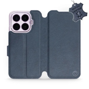 Kožené flip pouzdro na mobil Xiaomi 17T Pro - Mobiwear - modré