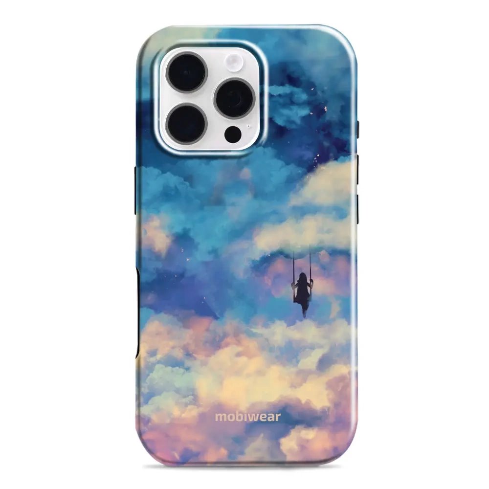 Odolný obal Mobiwear Elite Pro - Apple iPhone 16 Pro - ER09E Dívka na houpačce v oblacích