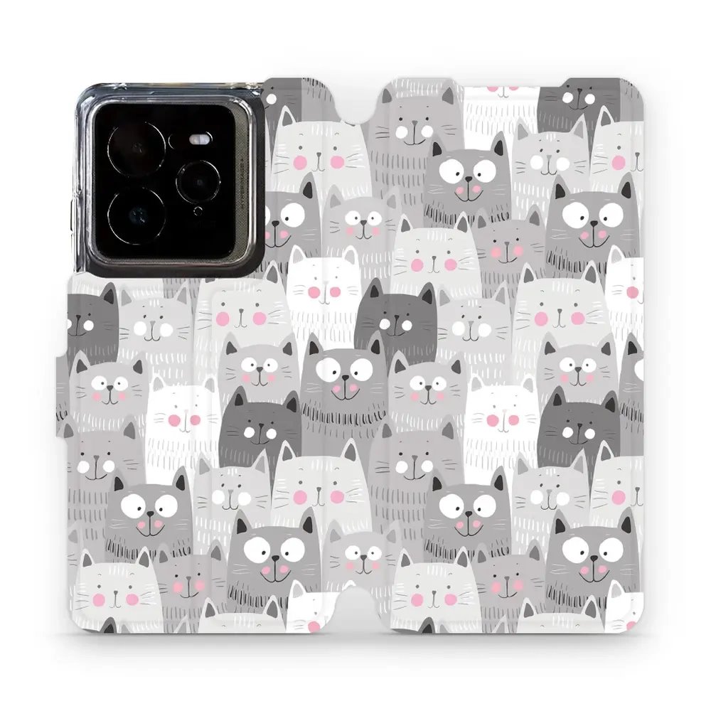 Flipové pouzdro Mobiwear - Realme GT 7 Pro - M099P Kočičky