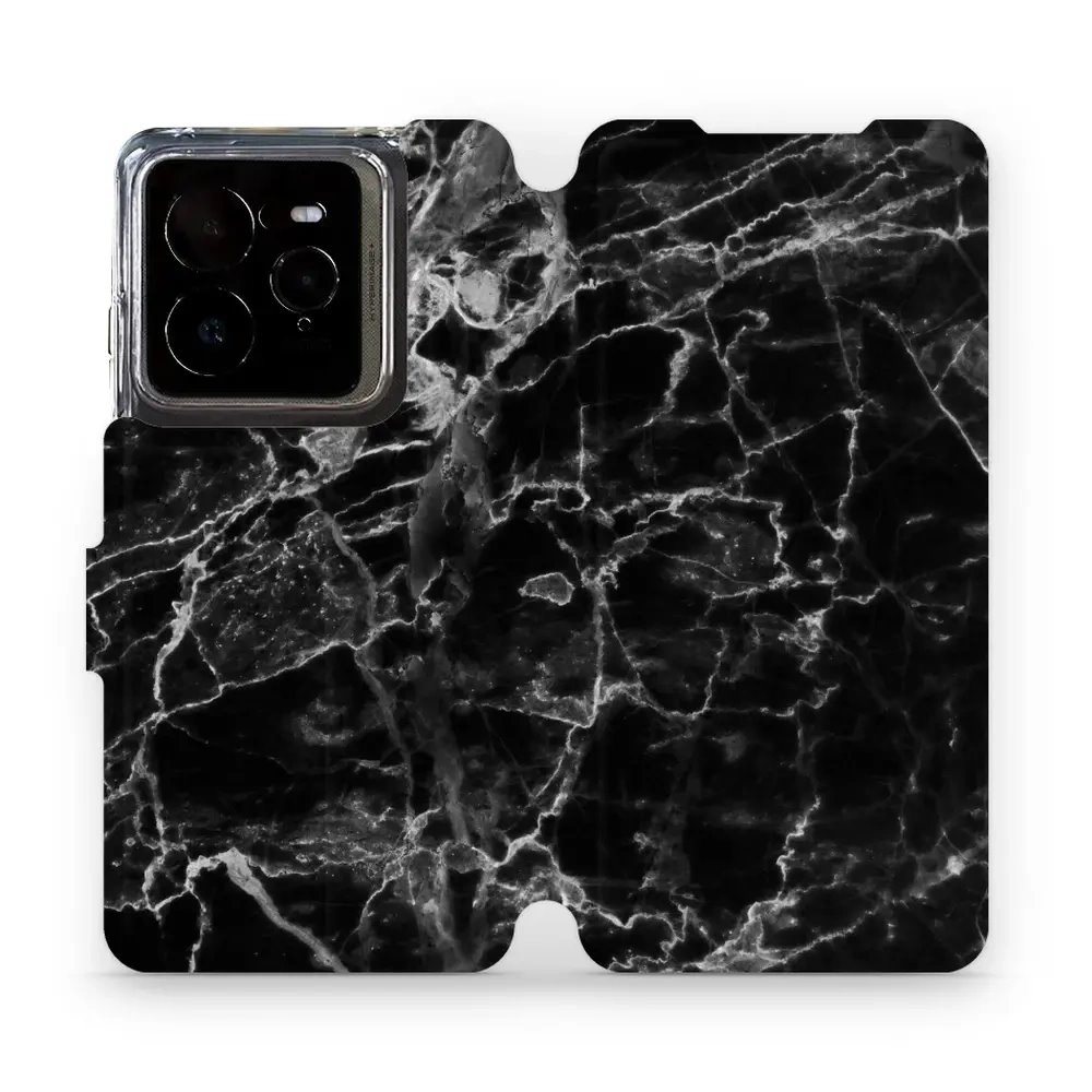 Flipové pouzdro Mobiwear - Realme GT 7 Pro - V056P Černý mramor