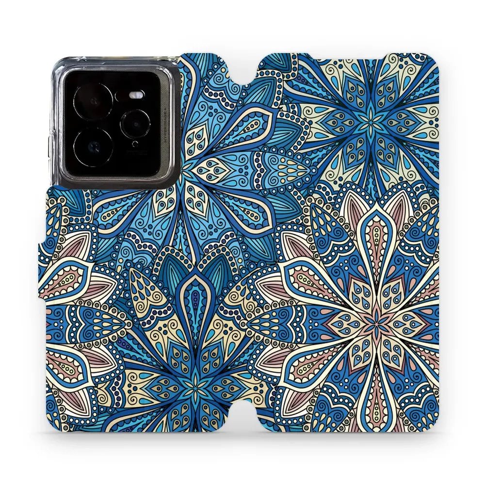 Flipové pouzdro Mobiwear - Realme GT 7 Pro - V108P Modré mandala květy