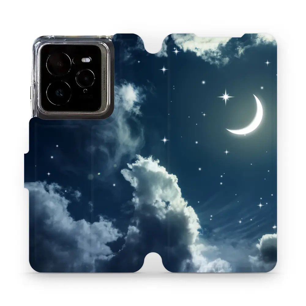 Flipové pouzdro Mobiwear - Realme GT 7 Pro - V145P Noční obloha s měsícem