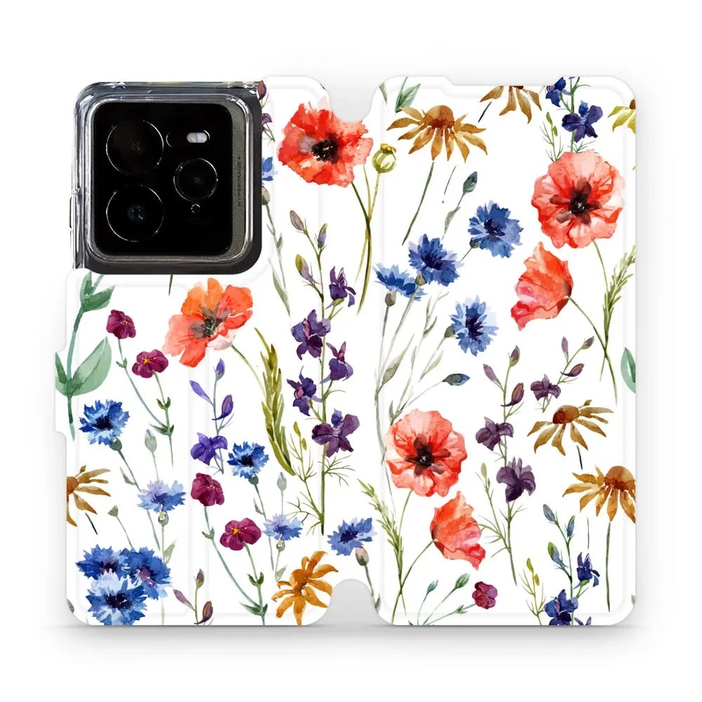 Flipové pouzdro Mobiwear - Realme GT 7 Pro - MP04S Luční kvítí