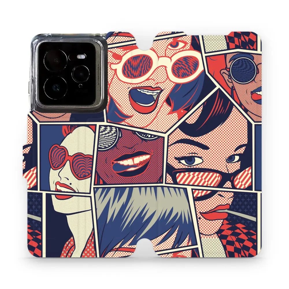 Flipové pouzdro Mobiwear - Realme GT 7 Pro - VP18P Komiks