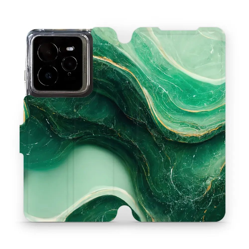 Flipové pouzdro Mobiwear - Realme GT 7 Pro - VP38S Zelený mramor