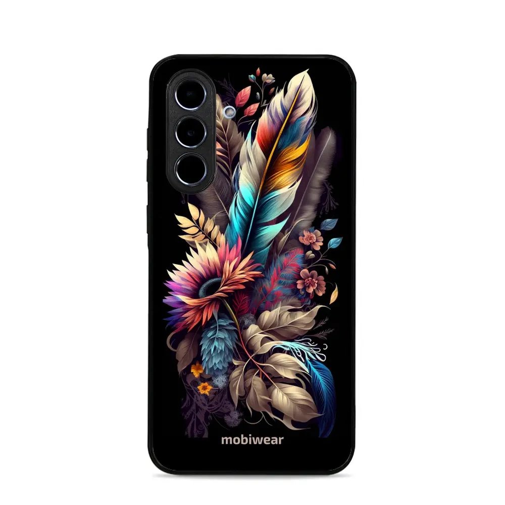 Lesklý kryt Mobiwear Glossy - Samsung Galaxy A56 5G - G011G Kytice s pírkem