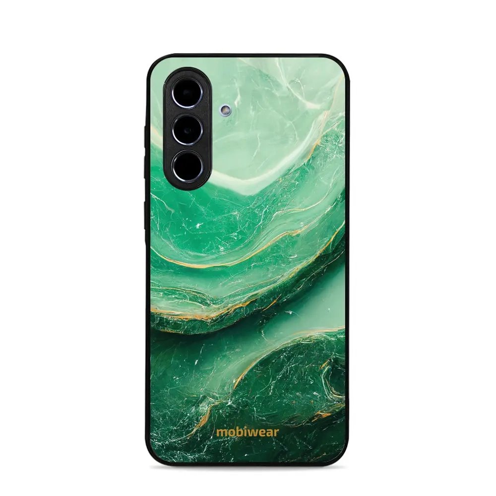 Lesklý kryt Mobiwear Glossy - Samsung Galaxy A56 5G - G023G - Zelený mramor