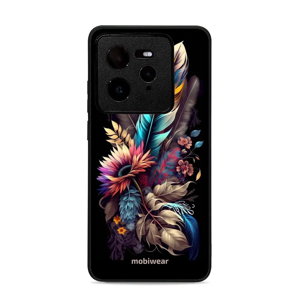 Lesklý kryt Mobiwear Glossy - Realme GT 7 Pro - G011G Kytice s pírkem