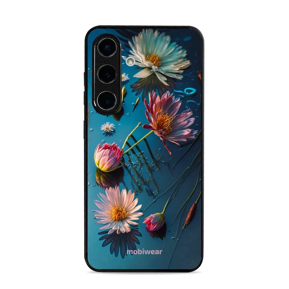 Lesklý kryt Mobiwear Glossy - Samsung Galaxy S25 - G013G Květy na hladině