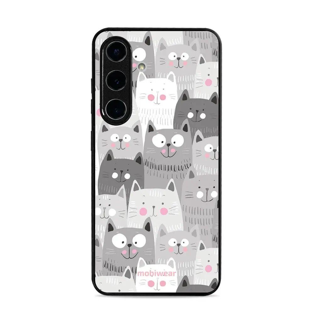 Lesklý kryt Mobiwear Glossy - Samsung Galaxy S25 - G045G - Kočičky