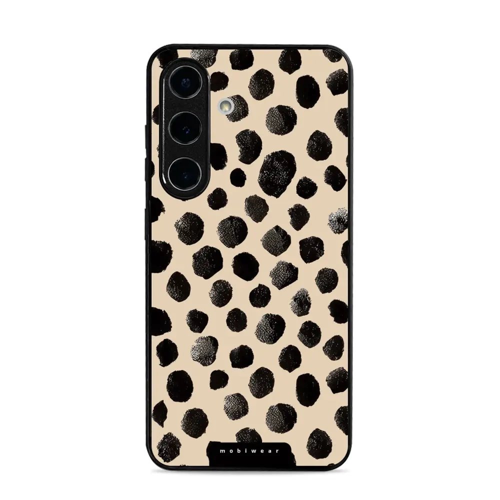 Lesklý kryt Mobiwear Glossy - Samsung Galaxy S25 - GA50G Černé puntíky
