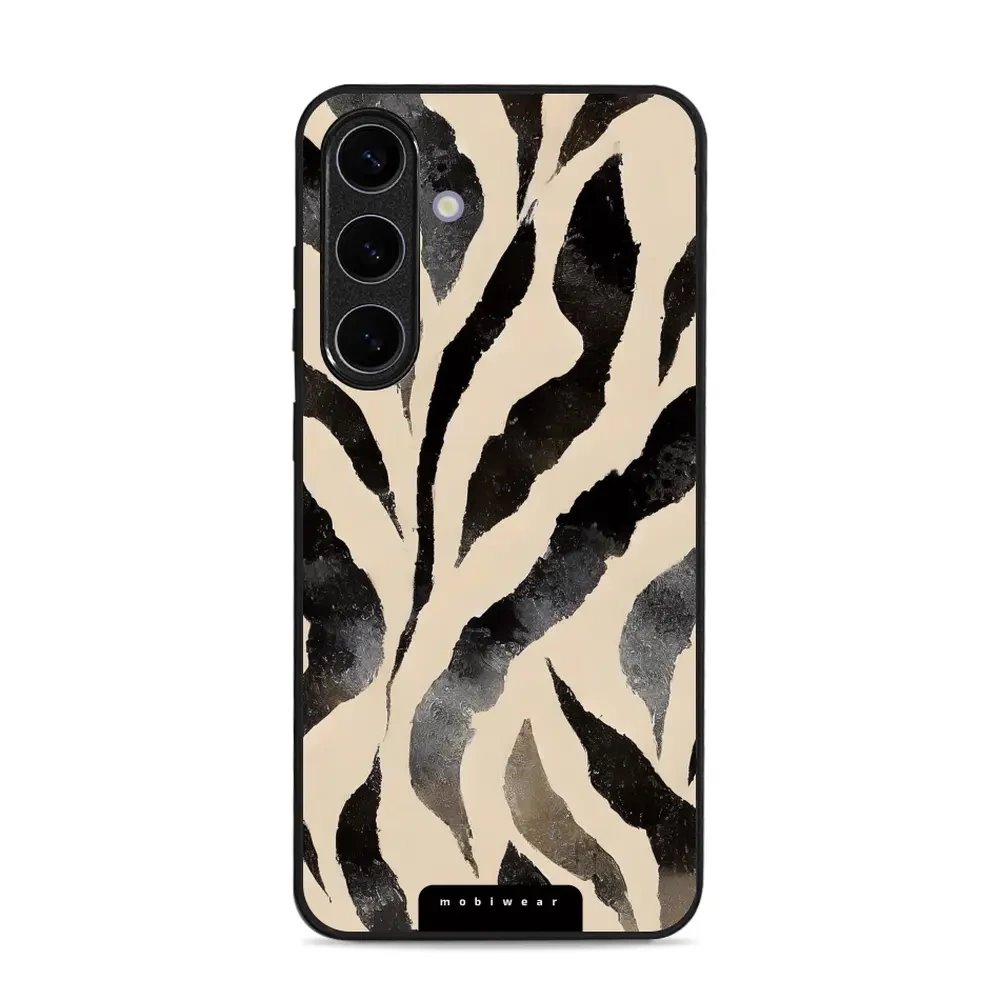 Lesklý kryt Mobiwear Glossy - Samsung Galaxy S25 Plus - GA53G Zebří