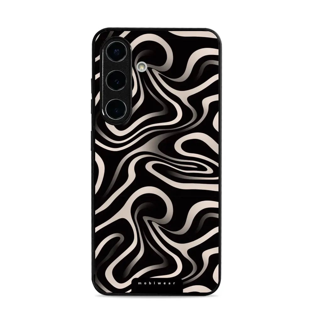 Lesklý kryt Mobiwear Glossy - Samsung Galaxy S25 - GA63G Vlnky a linky