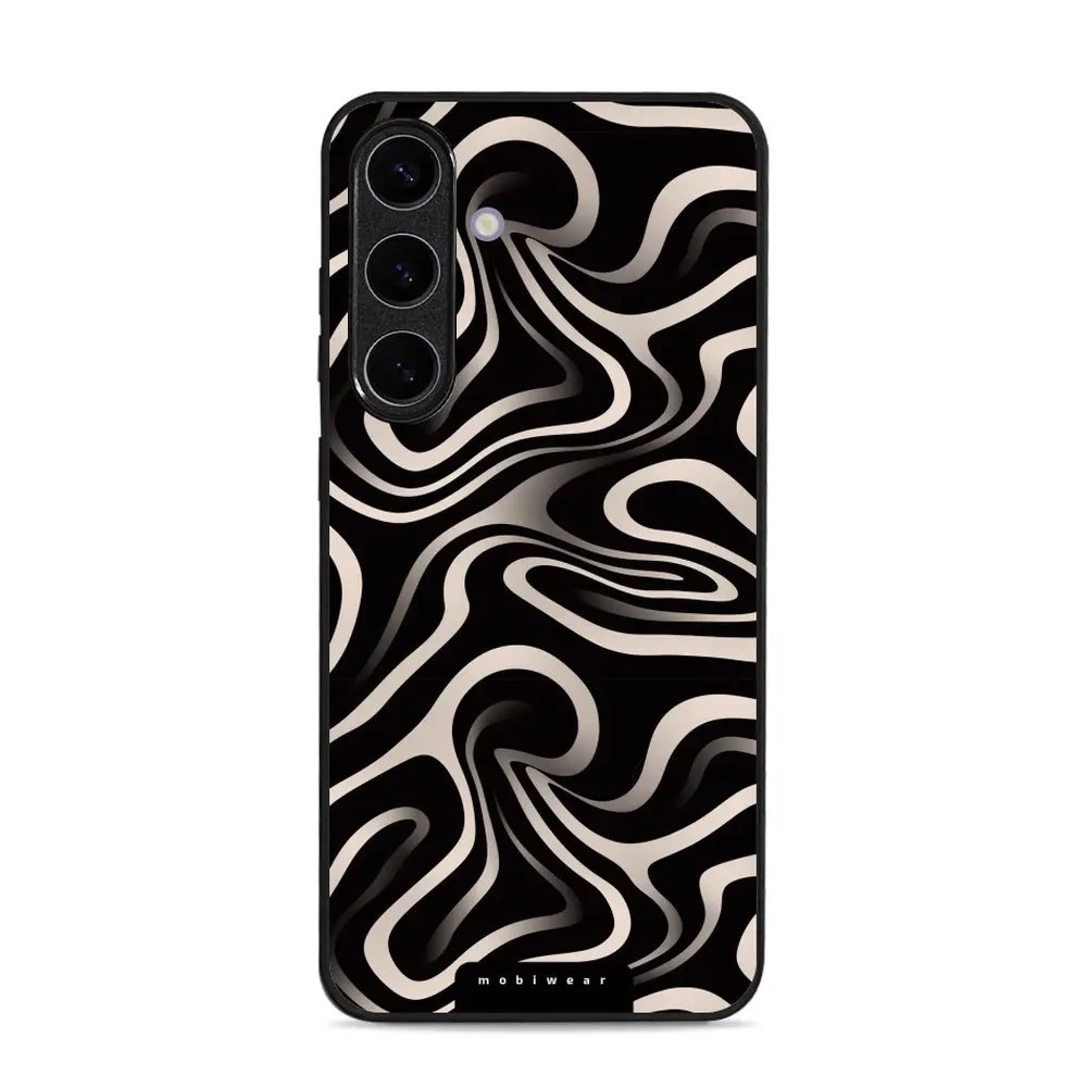 Lesklý kryt Mobiwear Glossy - Samsung Galaxy S25 Plus - GA63G Vlnky a linky