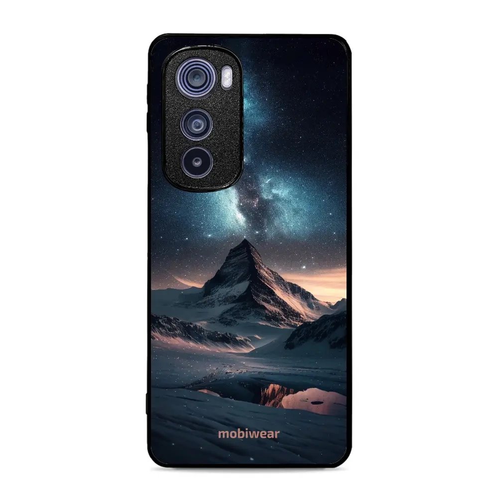 Lesklý kryt Mobiwear Glossy - Motorola Edge 30 5G - G006G Hora s hvězdnou oblohou