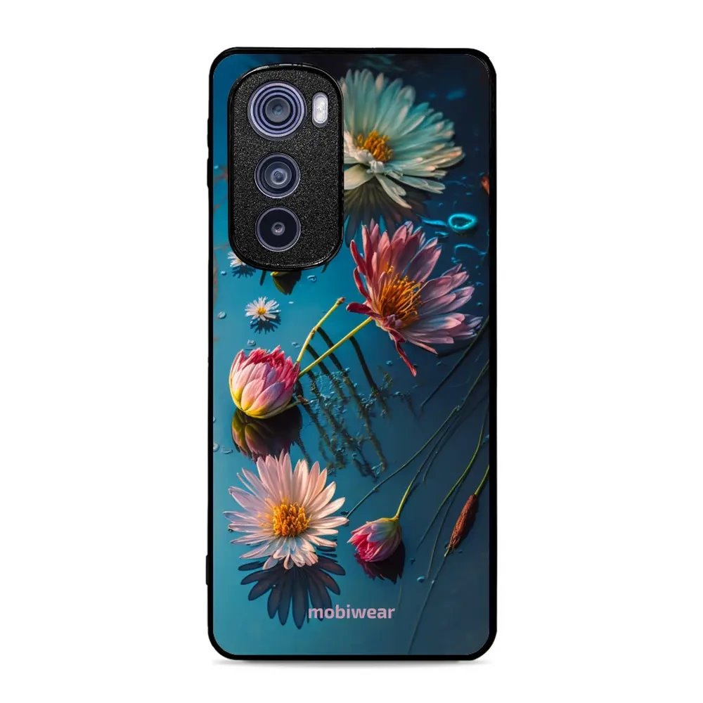 Lesklý kryt Mobiwear Glossy - Motorola Edge 30 5G - G013G Květy na hladině