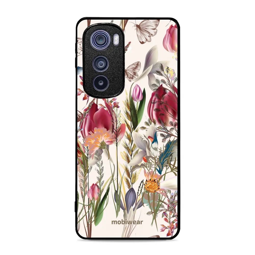 Lesklý kryt Mobiwear Glossy - Motorola Edge 30 5G - G031G - Rozkvetlá louka