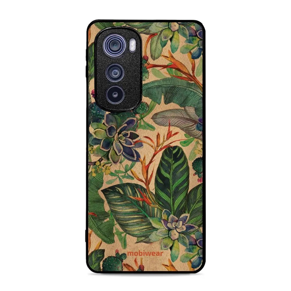 Lesklý kryt Mobiwear Glossy - Motorola Edge 30 5G - G036G - Sukulenty