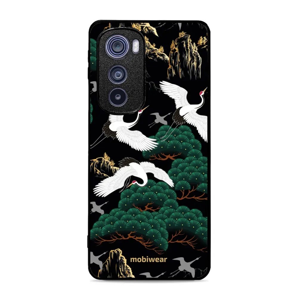 Lesklý kryt Mobiwear Glossy - Motorola Edge 30 5G - G042G - Jeřábi