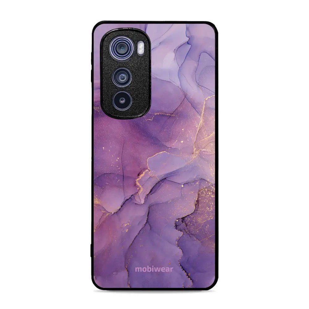 Lesklý kryt Mobiwear Glossy - Motorola Edge 30 5G - G050G - Fialový mramor