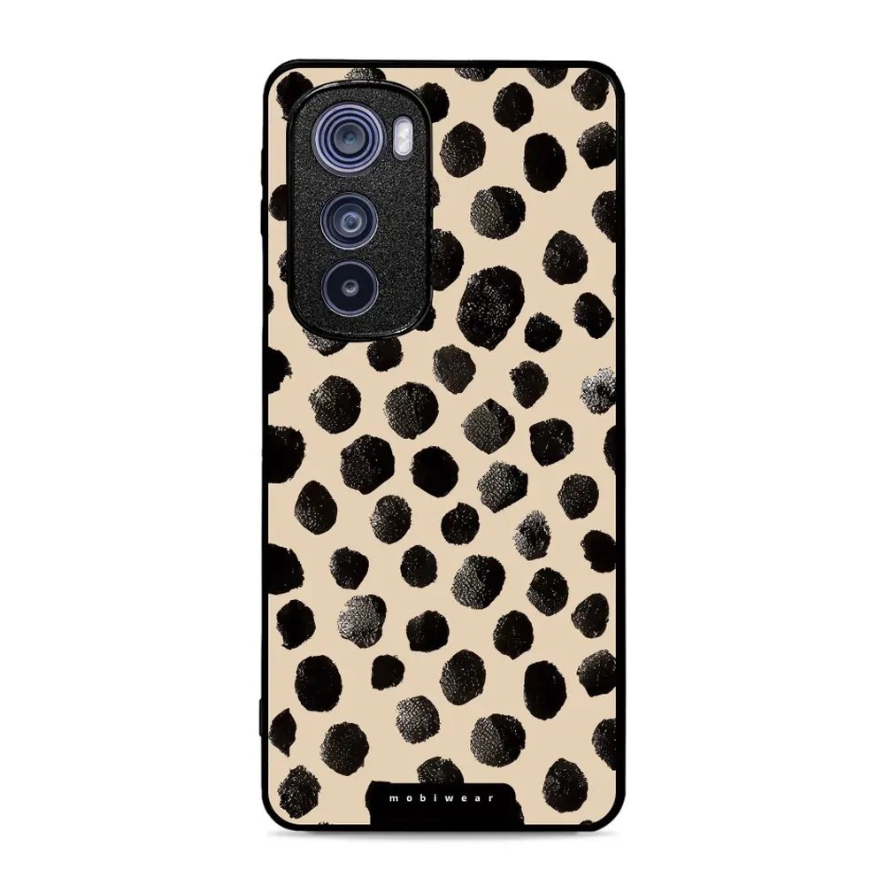 Lesklý kryt Mobiwear Glossy - Motorola Edge 30 5G - GA50G Černé puntíky