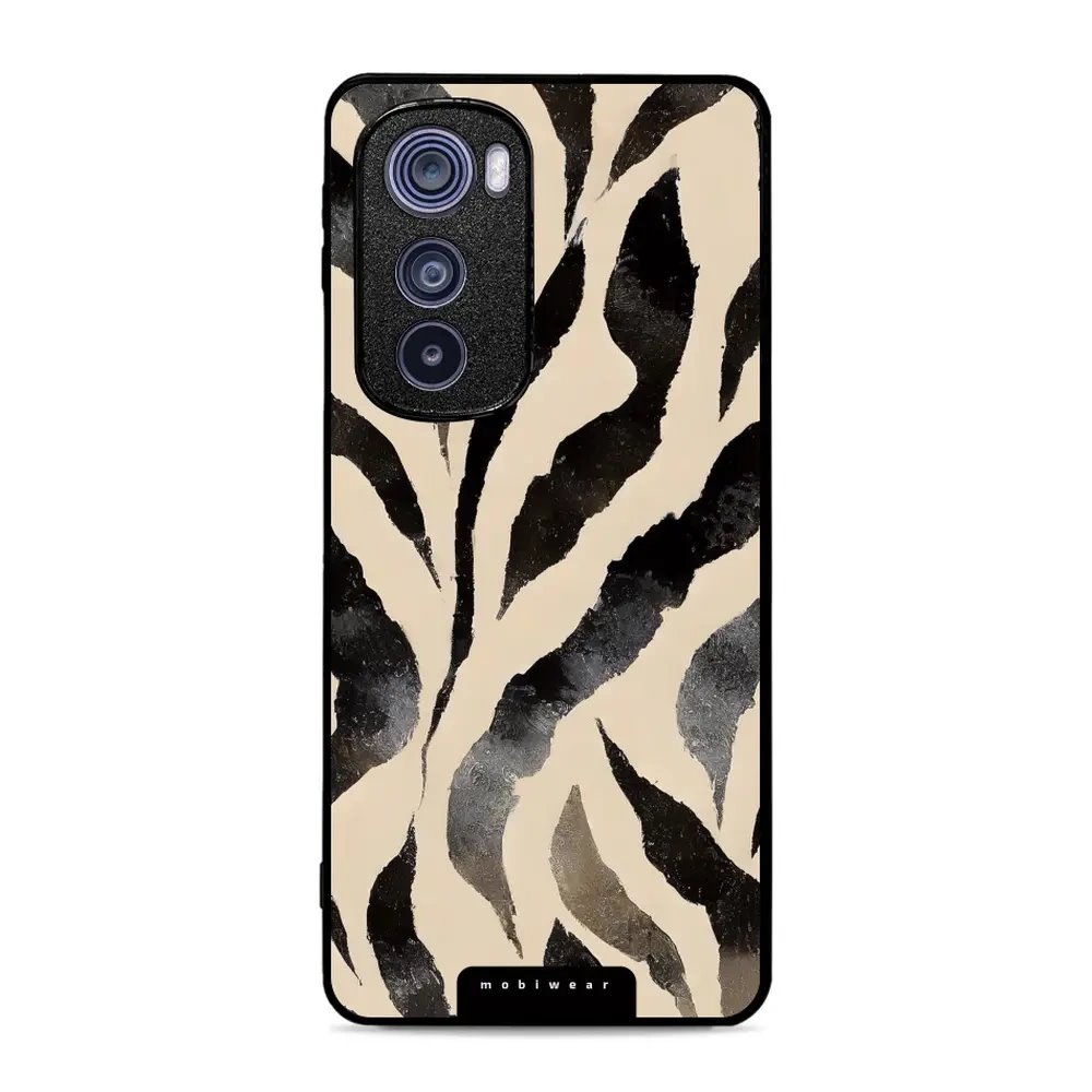 Lesklý kryt Mobiwear Glossy - Motorola Edge 30 5G - GA53G Zebří