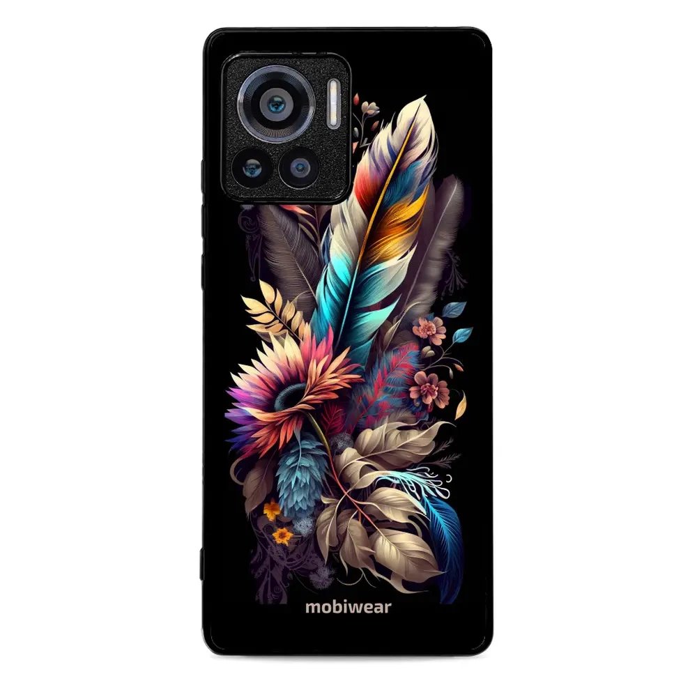 Lesklý kryt Mobiwear Glossy - Motorola Edge 30 Ultra - G011G Kytice s pírkem