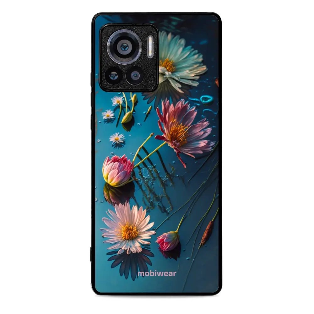 Lesklý kryt Mobiwear Glossy - Motorola Edge 30 Ultra - G013G Květy na hladině