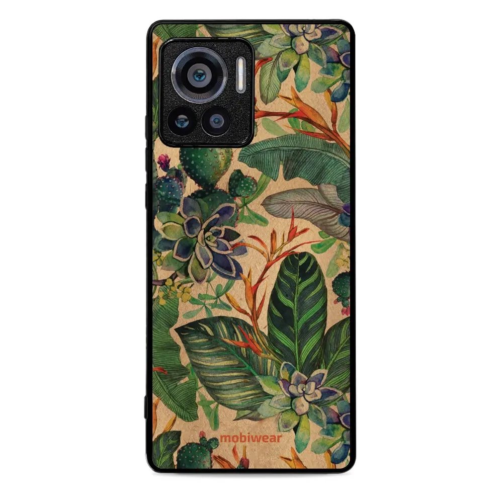 Lesklý kryt Mobiwear Glossy - Motorola Edge 30 Ultra - G036G - Sukulenty