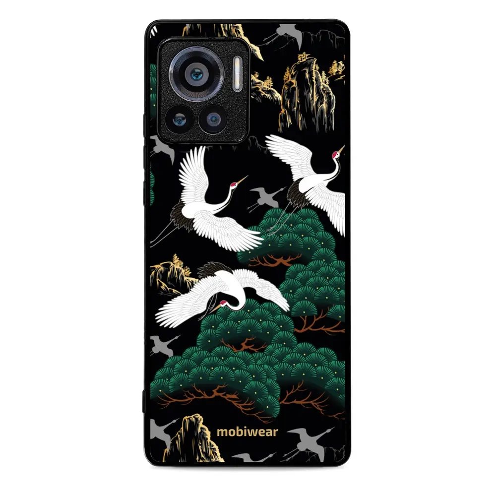 Lesklý kryt Mobiwear Glossy - Motorola Edge 30 Ultra - G042G - Jeřábi