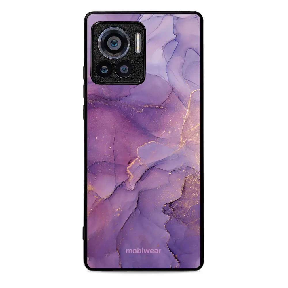 Lesklý kryt Mobiwear Glossy - Motorola Edge 30 Ultra - G050G - Fialový mramor