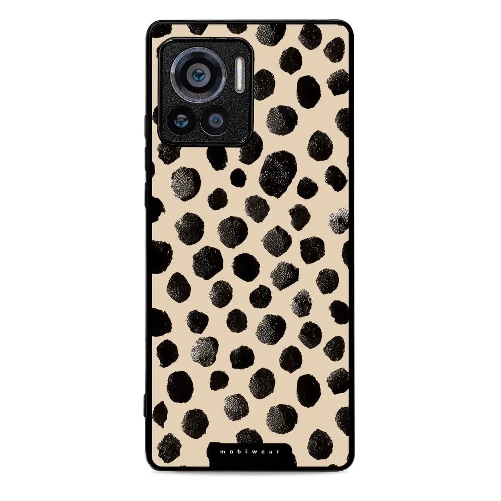 Lesklý kryt Mobiwear Glossy - Motorola Edge 30 Ultra - GA50G Černé puntíky