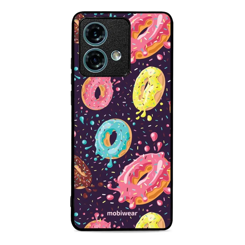 Lesklý kryt Mobiwear Glossy - Motorola Edge 40 Neo - G046G - Donutky