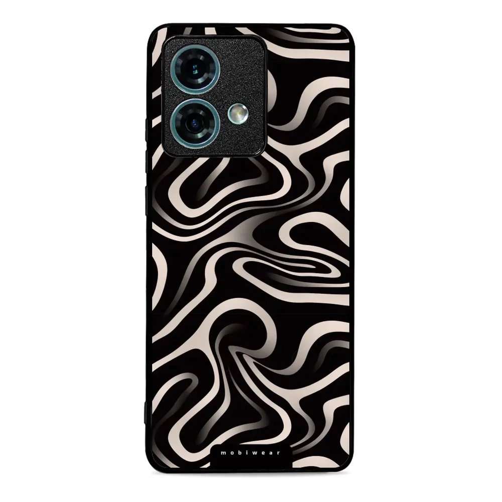 Lesklý kryt Mobiwear Glossy - Motorola Edge 40 Neo - GA63G Vlnky a linky