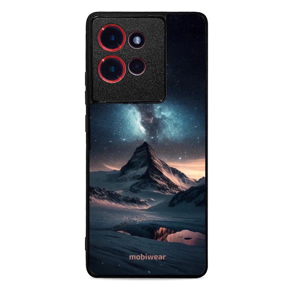 Lesklý kryt Mobiwear Glossy - Motorola Edge 50 - G006G Hora s hvězdnou oblohou