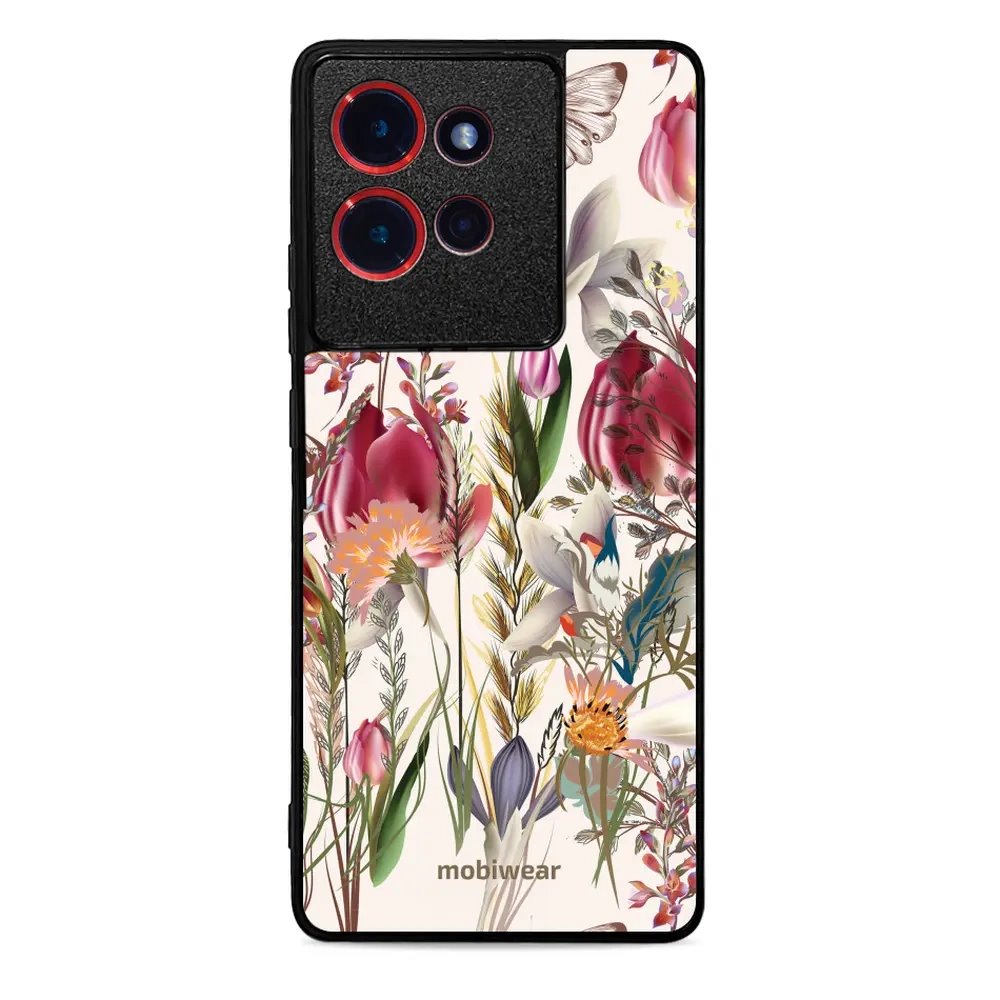 Lesklý kryt Mobiwear Glossy - Motorola Edge 50 - G031G - Rozkvetlá louka