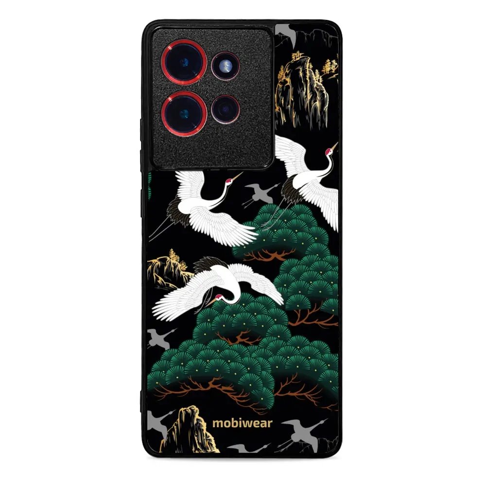 Lesklý kryt Mobiwear Glossy - Motorola Edge 50 - G042G - Jeřábi