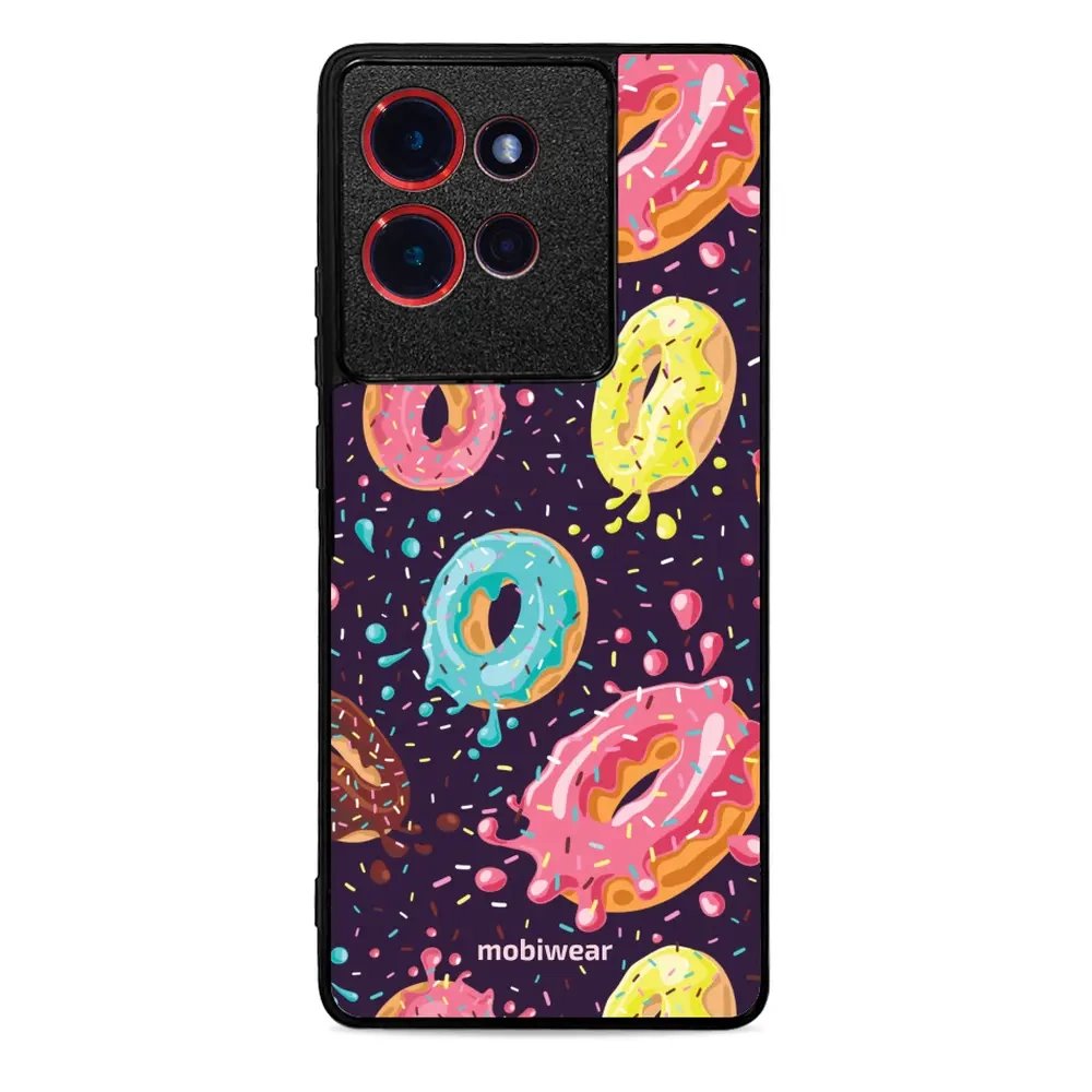 Lesklý kryt Mobiwear Glossy - Motorola Edge 50 - G046G - Donutky