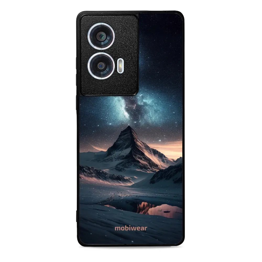 Lesklý kryt Mobiwear Glossy - Motorola Edge 50 Fusion - G006G Hora s hvězdnou oblohou