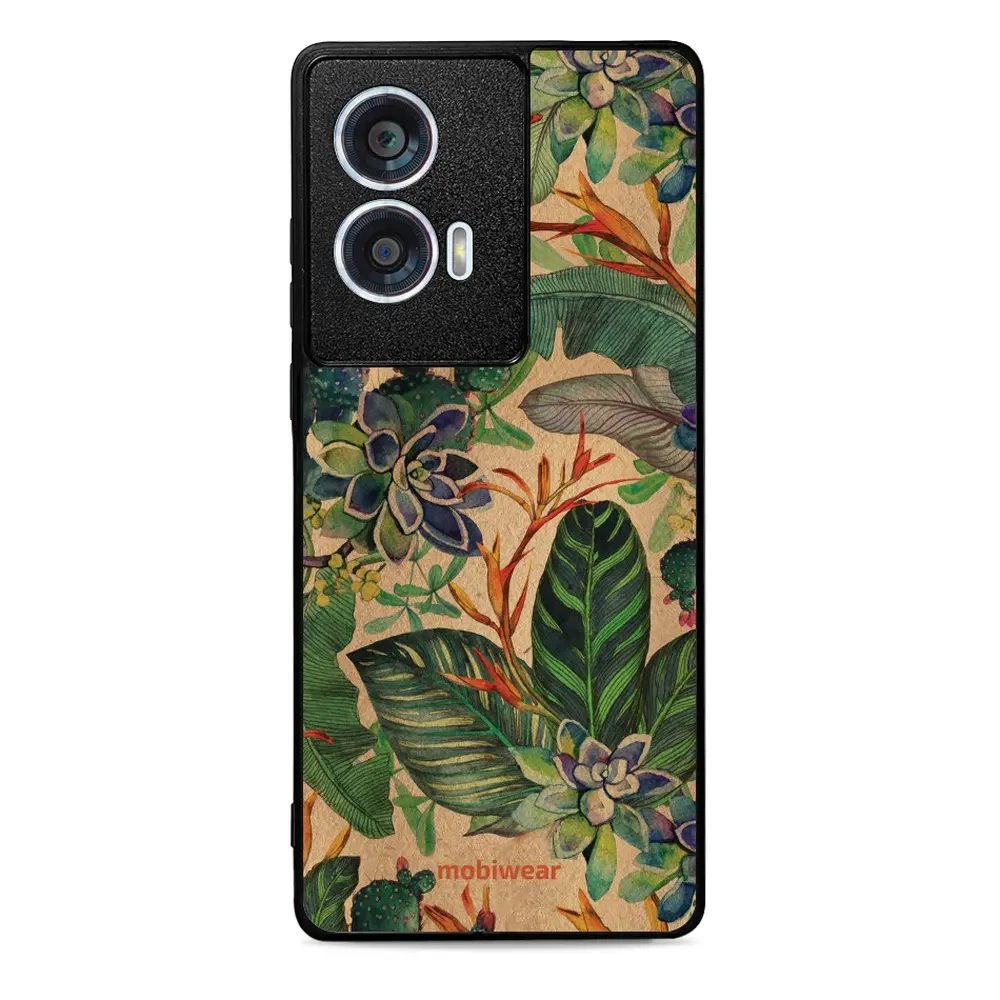 Lesklý kryt Mobiwear Glossy - Motorola Edge 50 Fusion - G036G - Sukulenty