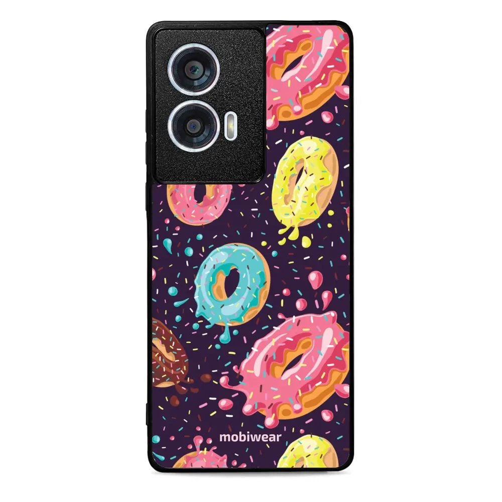Lesklý kryt Mobiwear Glossy - Motorola Edge 50 Fusion - G046G - Donutky