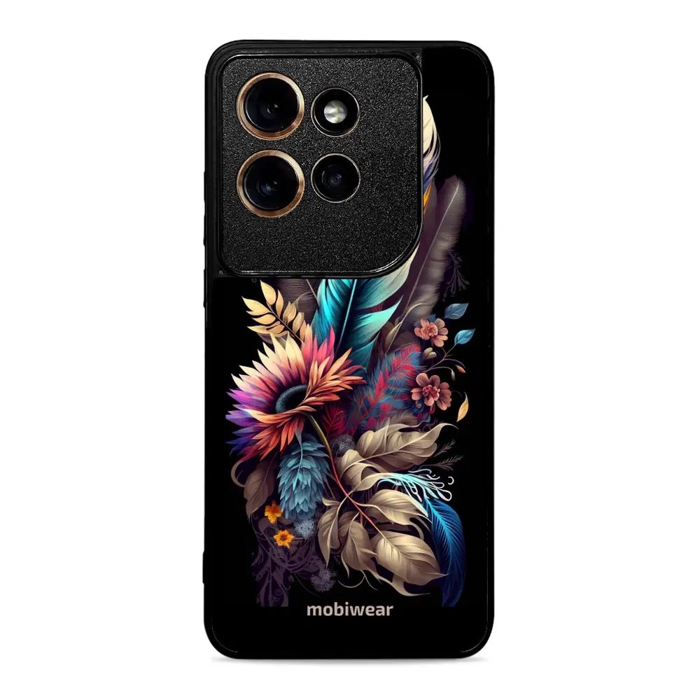 Lesklý kryt Mobiwear Glossy - Motorola Edge 50 Neo - G011G Kytice s pírkem