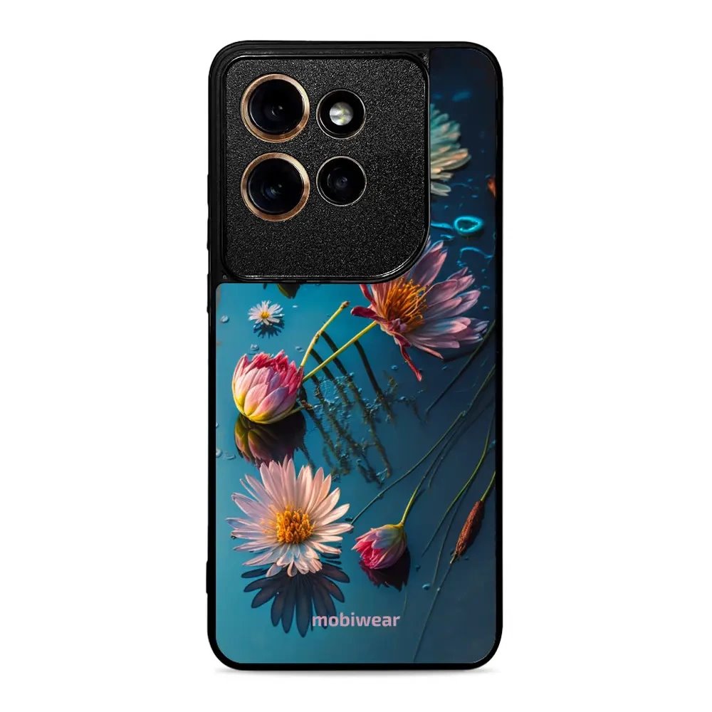 Lesklý kryt Mobiwear Glossy - Motorola Edge 50 Neo - G013G Květy na hladině